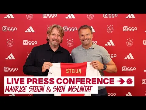 Bekijk de persconferentie van Ajax met Maurice Steijn en Sven Mislintat terug!