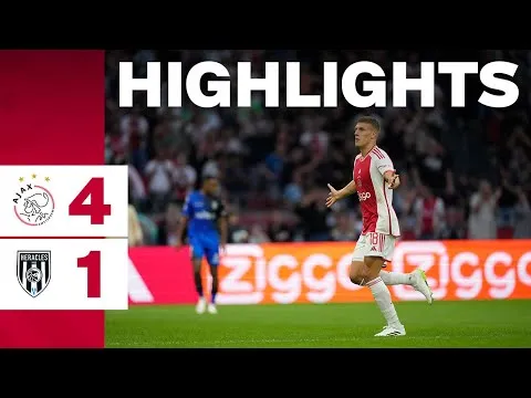 [Video] Samenvatting Ajax-Heracles Almelo: wereldgoal Medic, twee goals Bergwijn