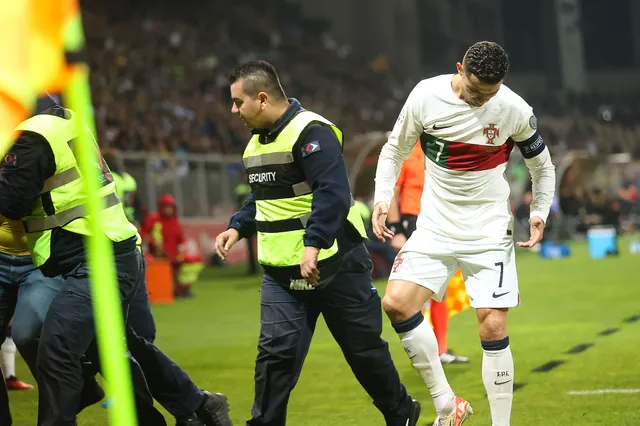Ronaldo blijft er op los scoren voor Portugal en moet de fans (letterlijk) van zich af slaan