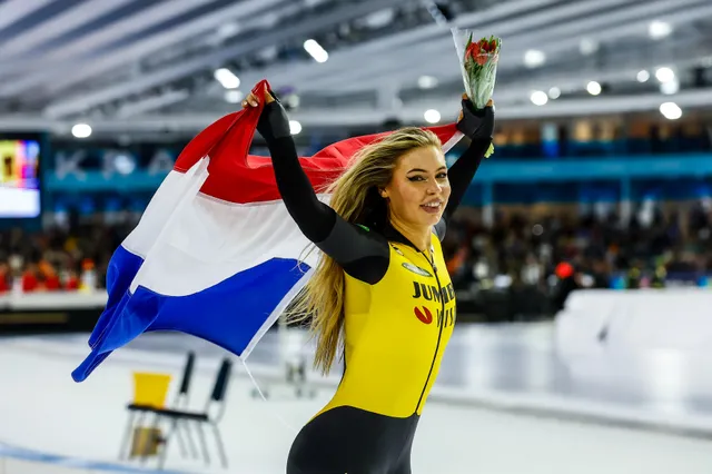 Jarige Leerdam vernedert opnieuw iedereen op de 1.000 meter: 'Het was geen super goede rit'