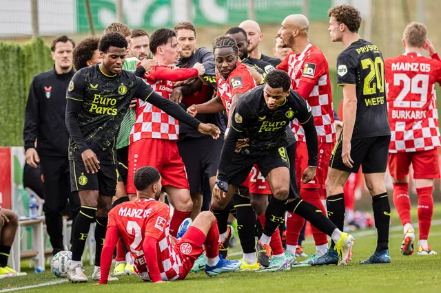 Feyenoord verliest verhit oefenduel tegen degradatiekandidaat in de Bundesliga