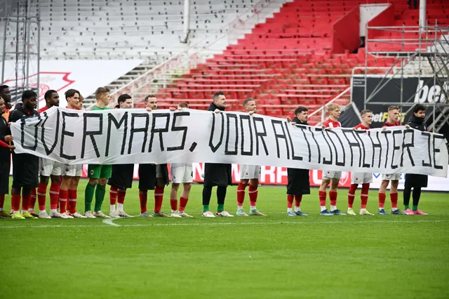 Spelers en fans FC Antwerp steunen Overmars: 'Voor altijd achter je'