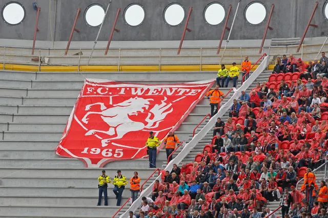 Oefenduel FC Twente afgelast; gewonden na neerstorten megaspandoek
