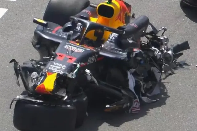 🎥 [Video] Chaotische start in Monaco: Perez zijn auto ligt helemaal aan diggelen