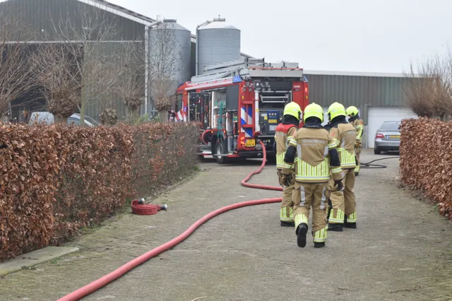 Kleine brand in schuur bij boerderij in Brakel