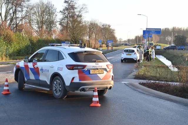 Fietser gewond na aanrijding op rotonde in Gameren