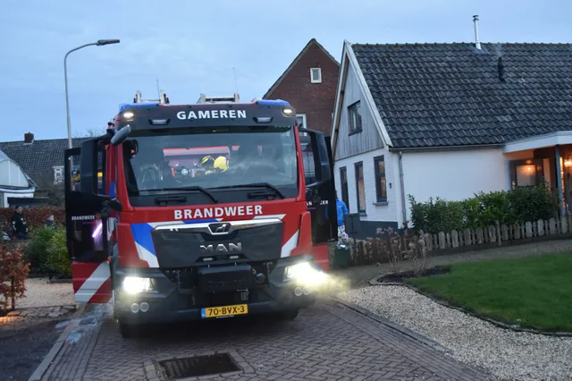 Brandweer rukt uit voor rookontwikkeling in woning in Gameren
