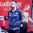 VIDEO: Crowd gets on Dimitri van den Bergh's back as the Belgian takes an age to settle himself in UK Open final
