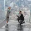 "They let me go up there early, so there was no public around" - Luke Humphries tells story on romantic New York proposal