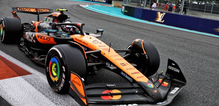 Norris erreichte beim Großen Preis von Miami den 2. Platz im Qualifying hinter Verstappen, fand ein bisschen mehr Tempo für eine Runde nach einem 6. Platz in Bahrain, gefolgt von einem 10. Platz in Dschidda nach einem Unfall in Q3