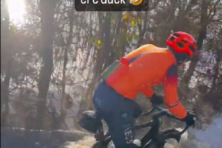 VIDEO INEOS Ben Swift takes winter training to a new level