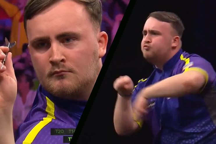 VIDEO: Luke Littler throws 'The Big Fish' during Premier League Darts