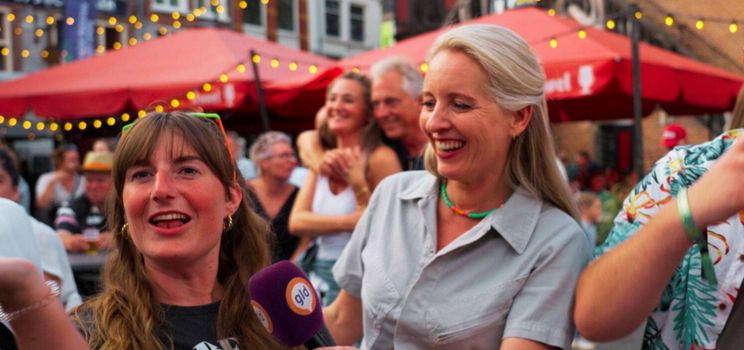 Linda Geerink tijdens de Vierdaagsefeesten