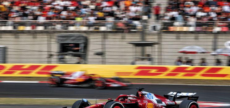Charles Leclerc nella sua SF-25 durante il Gran Premio di F1 Cinese del 2025