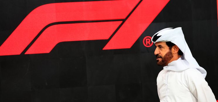 Mohammed Ben Sulayem in front of F1 logo