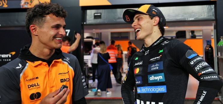 Lando Norris et Oscar Piastri plus tôt cette saison