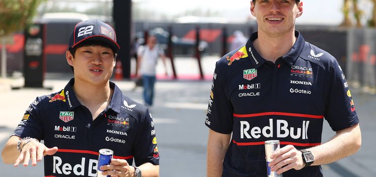 Max Verstappen et Yuki Tsunoda