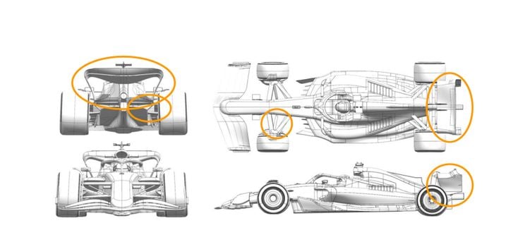 Les parties de la MCL39 McLaren mises à jour