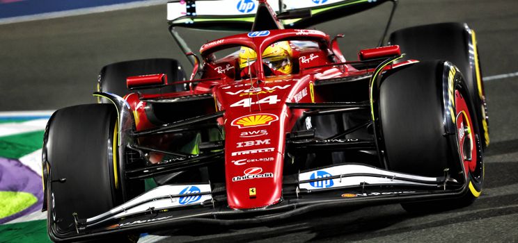 hamilton ferrari car