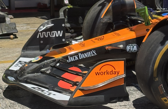 L'aileron avant de McLaren