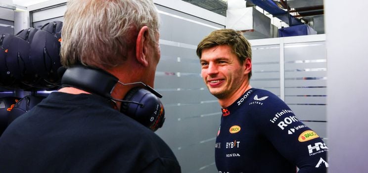 Max Verstappen en Helmut Marko