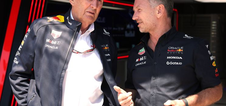 Helmut Marko, Christian Horner in Imola