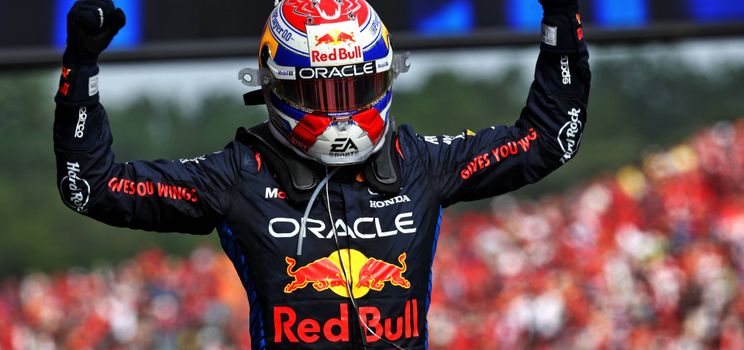 Max Verstappen après sa victoire à Imola en 2024