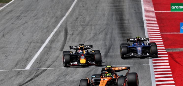 Lando Norris during the 2025 Spanish Grand Prix in Barcelona, Spain