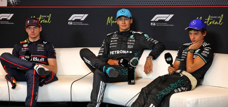 George Russell venceu o Grande Prêmio do Canadá à frente de Max Verstappen e do companheiro de equipe Kimi Antonelli