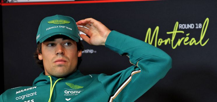 Lance Stroll pendant la conférence de presse du Grand Prix du Canada