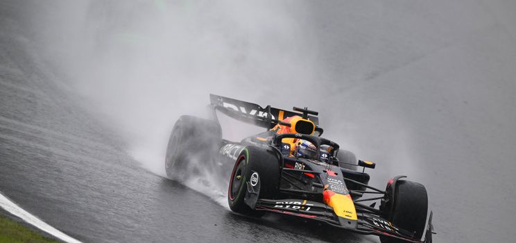 Max Verstappen tijdens de Grand Prix van Brazilië in 2024.
