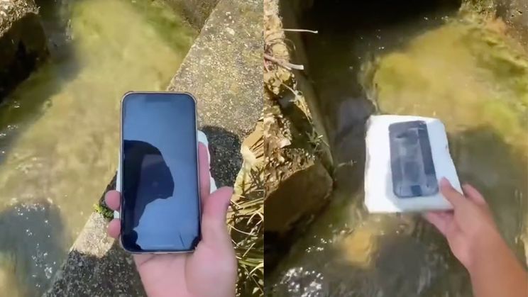 De bedoeling was om mooie beelden met telefoon te maken... Gaat FOUT!