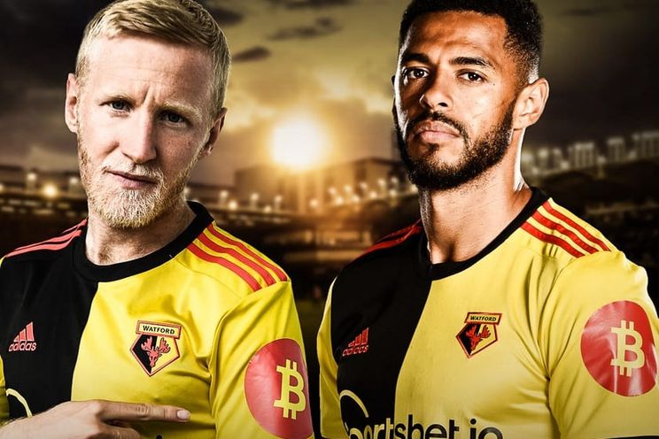 Voetbalclub Watford speelt voortaan met bitcoin logo op shirt
