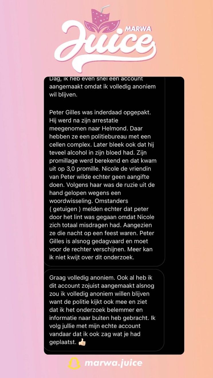 Peter 'Massa is Kassa' Gillis zat vast voor mishandeling vriendin Nicol