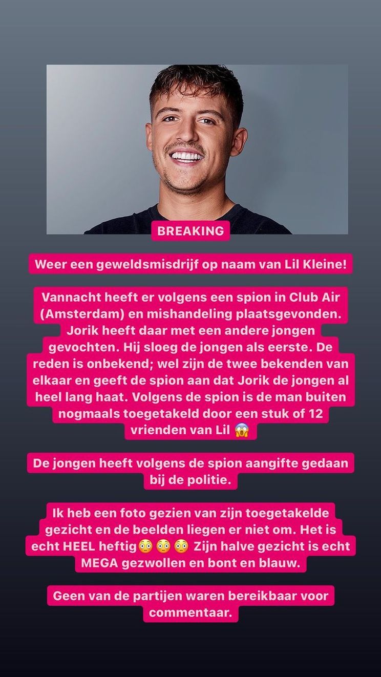 Here we go again: Lil Kleine en vrienden betrokken bij vechtpartij in Club Air in Amsterdam