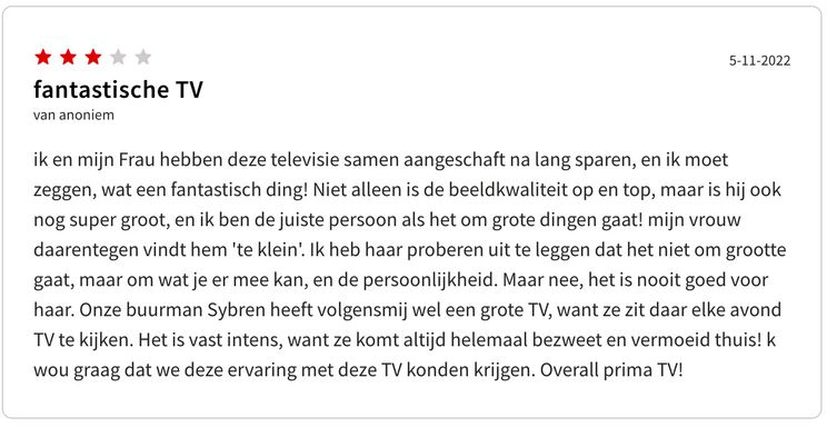 Vrouw krijgt wel hoogtepunt bij dezelfde televisie van de buurman