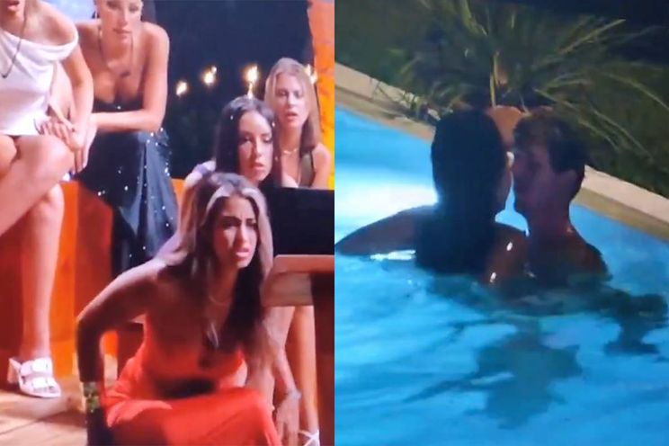 Pikante stofzuiger scene in het zwembad uit Spaanse 'Temptation Island' gaat ook viraal