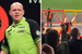 VIDEO: Michael van Gerwen lookalike steward omarmt hilarisch gezang van luidruchtige voetbalfans