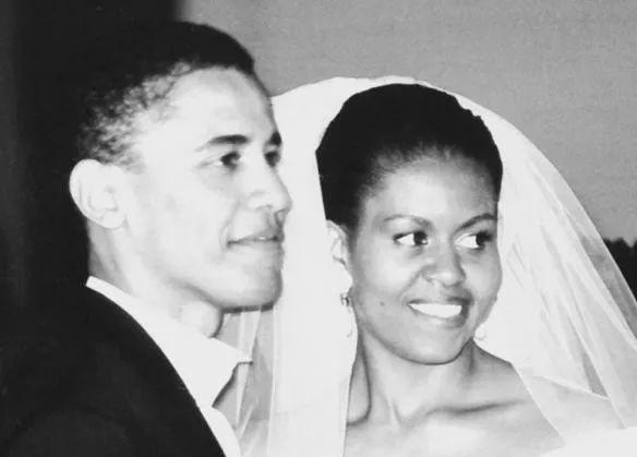 barack michelle obama wedding 584x419