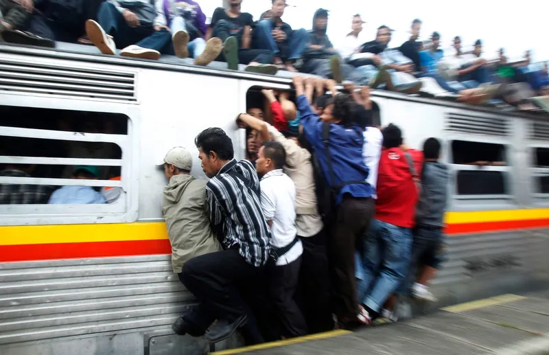 but it pales in comparison to what trains look like in indonesias west java province where just 300 cars serve 500000 commuters each day