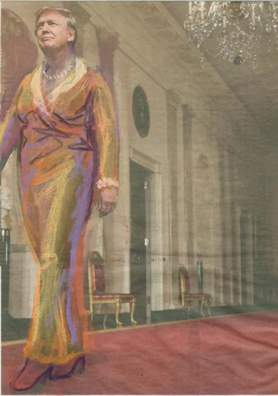 dresslikeawoman pastel drawing on newspaper series 59b1c47e7e812 880 0