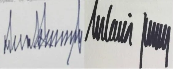 signatures