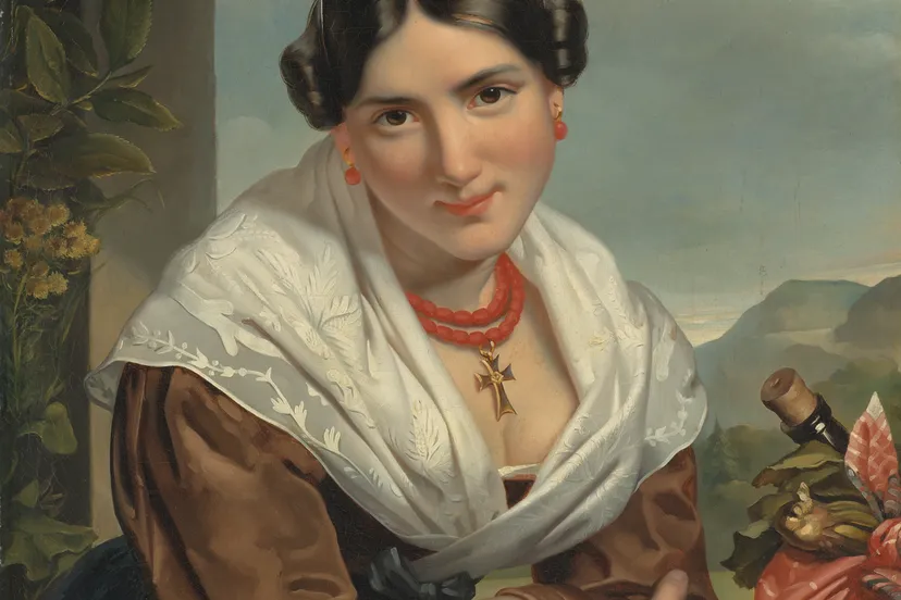 4 ja rustend meisje middel