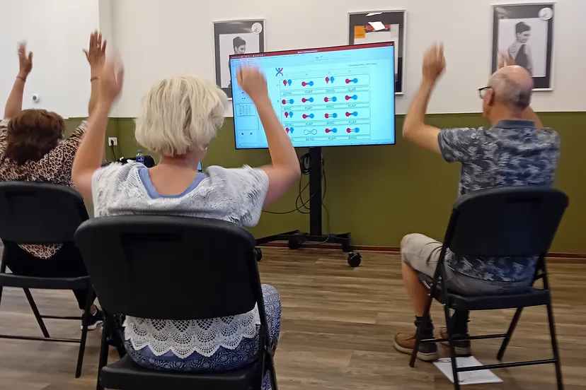 brein in beweging foto liggend kopieren