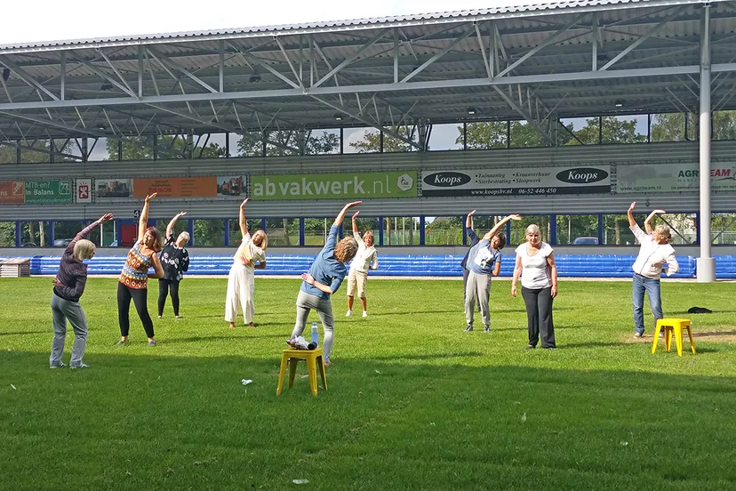 vakantiesport buiten meent