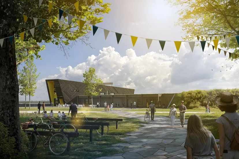 artist impression natuurbelevingcentrum de oostvaarders prov flevoland