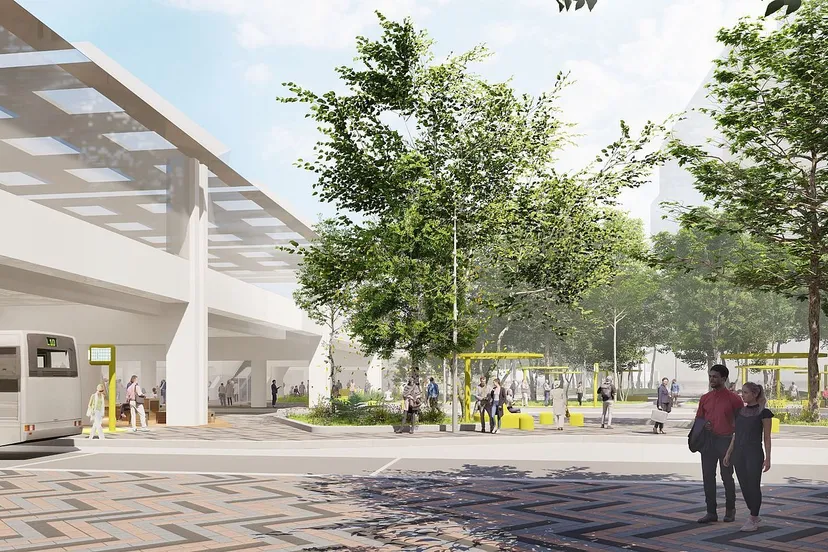 impressie busplein gem almere