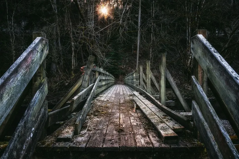 een houten brug peter h via pixabay