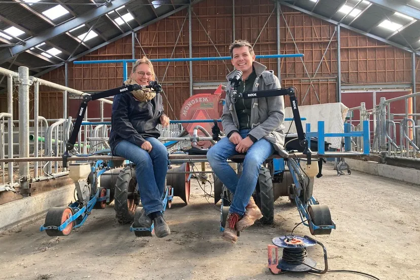 eric met tineke van den berg van stadsboerderij radio oosterwold