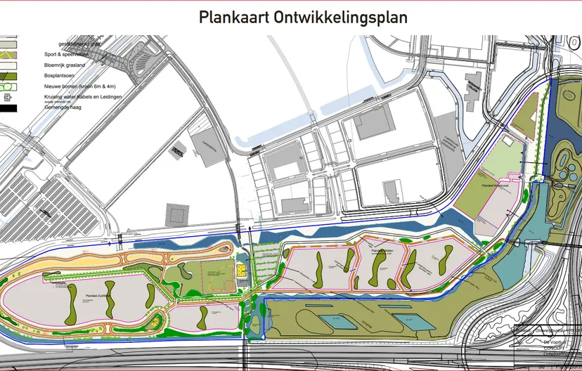 conceptplankaart ontwikkelingsplan olympuspark gem almere